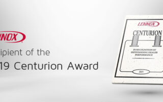 Recipient of the 2019 Lennox Centurion Award